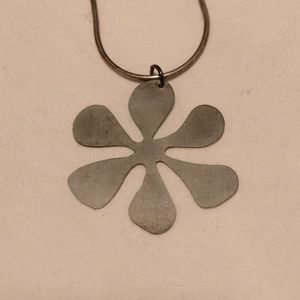 Flower statement necklace
